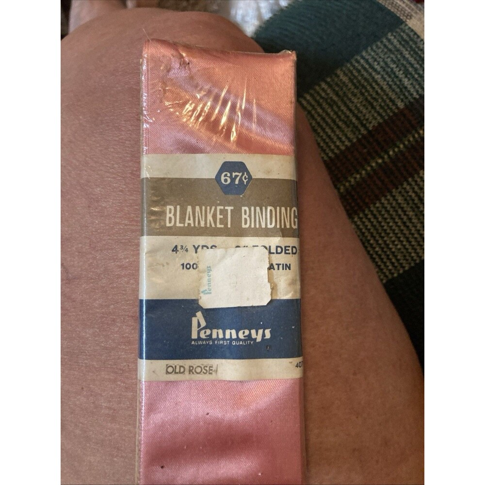 Rare Vintage Penneys Blanket Binding 4 3/4 Yrds 2in Folded New Old stock
